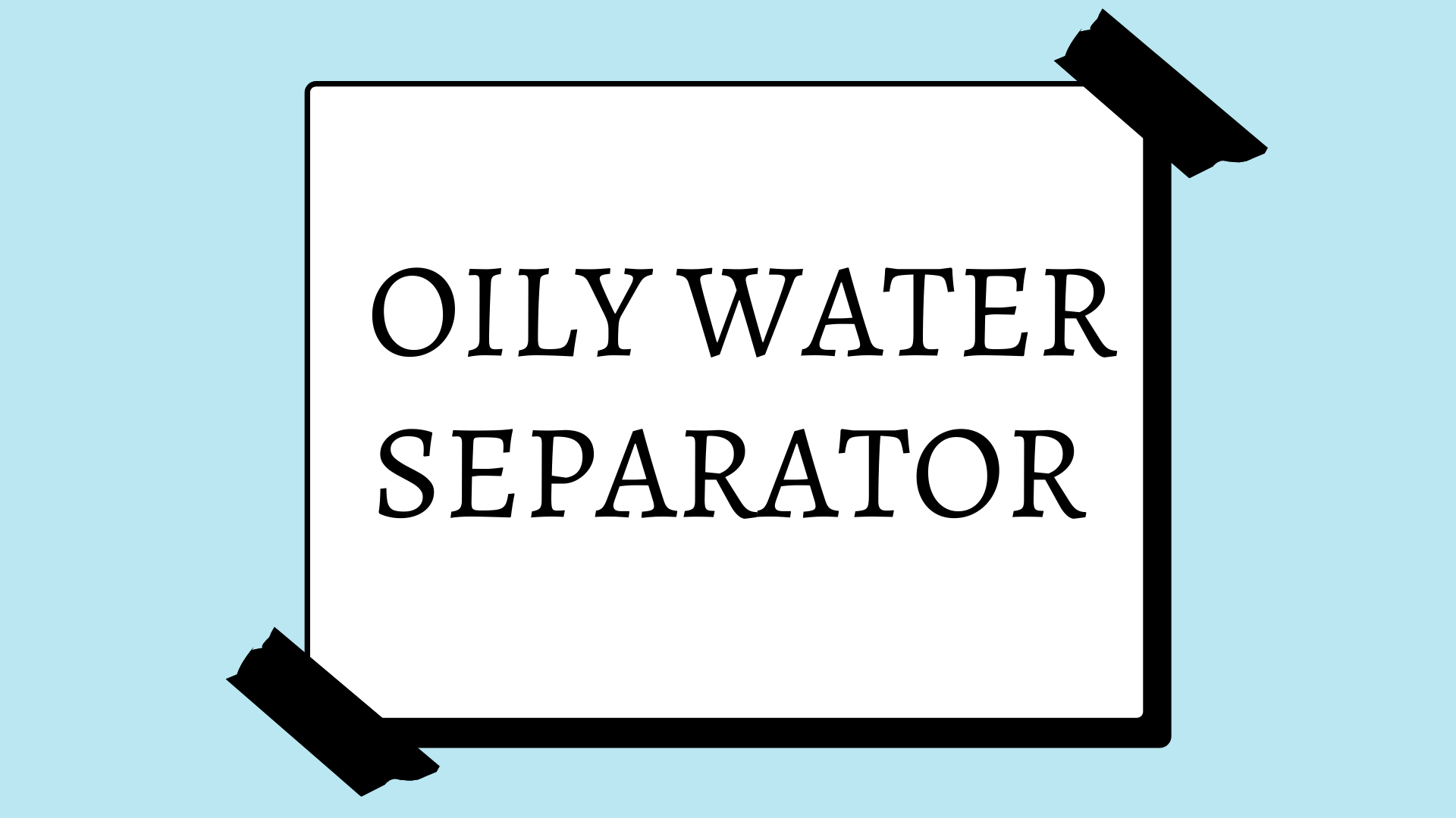 Oily water separator featured image